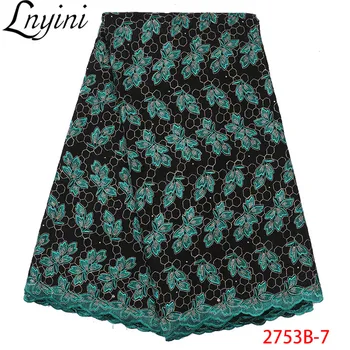 

High Quality Nigerian Dry Lace Swiss Voile Lace in Switzerland African Voile Lace 100% Cotton Fabric Voile Lace for Man L2753B