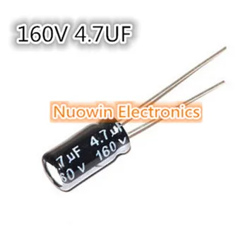 

50pcs 4.7UF 160V 6*11mm Electrolytic Capacitor 160V 4.7UF Aluminum Electrolytic Capacitor 6X11mm