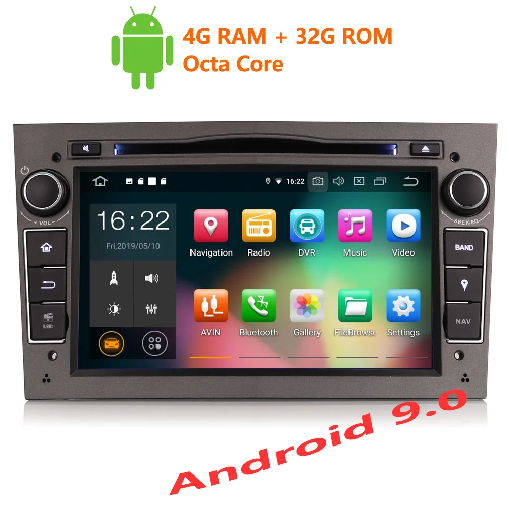 

Erisin ES7960PG 7" Android 9.0 Octa Core 4GB RAM Car DVD Radio BT for Opel Vauxhall Vextra Astra Corsa