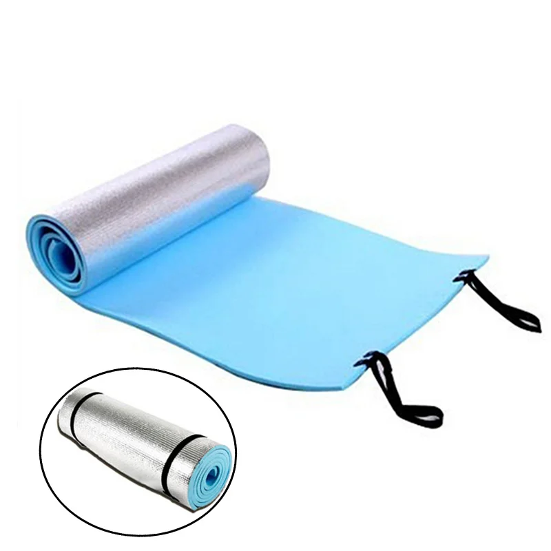 

CALOFE 0.6cm Yoga Mat Camping Mat EVA Foam Waterproof Aluminum Pilates Fitness Hiking Sandbeach Moisture-Proof Beach Mat