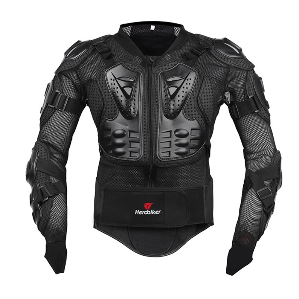 Herobiker мотоциклетная куртка защитная Экипировка+ шорты, штаны, защита для бедер+ наколенники для мотокросса+ маска для лица, Набор Костюмов