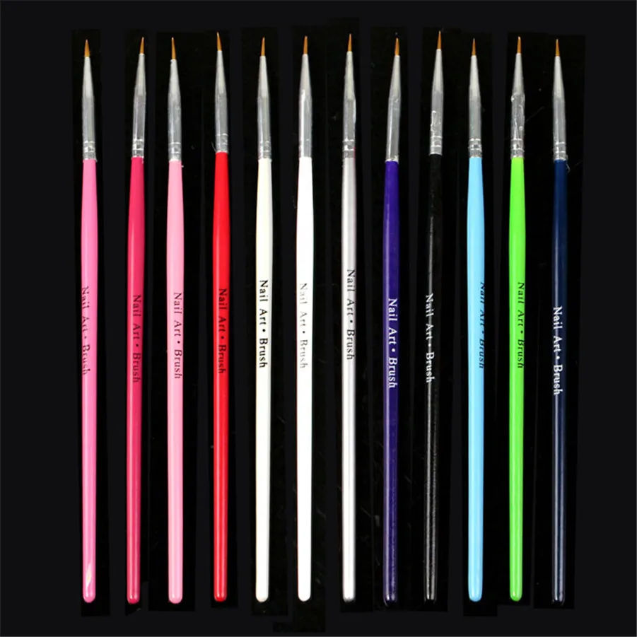 

12 pcs Dotting Painting Brush Pen Tool Sable Dual BalL Acrylic UV Gel Nail Art Design Set Dropshippings Beauty Makeup 8.31