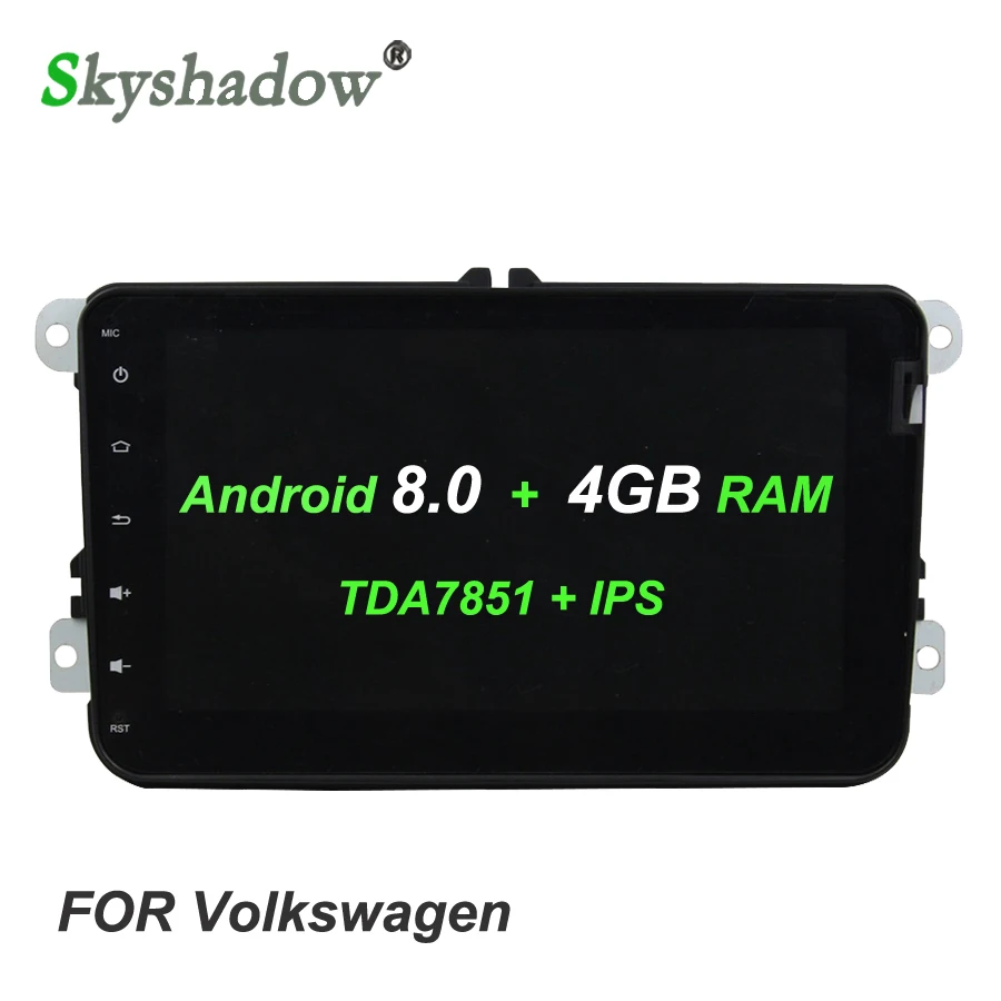 

TDA7851 Android 8.0 4G+32G Car DVD Player GPS Glonass map RDS Radio wifi BT for Volkswagen PASSAT CC Tiguan Jetta Leon Polo Golf