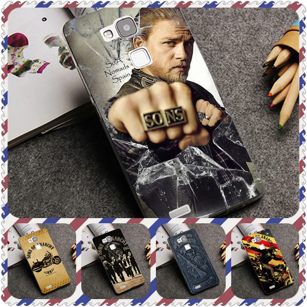 

American TV Sons of Anarchy TPU Patterned Case For Huawei P20 Mate 10 P10 Lite P20 Pro P8 P9 Lite 2017 Cover