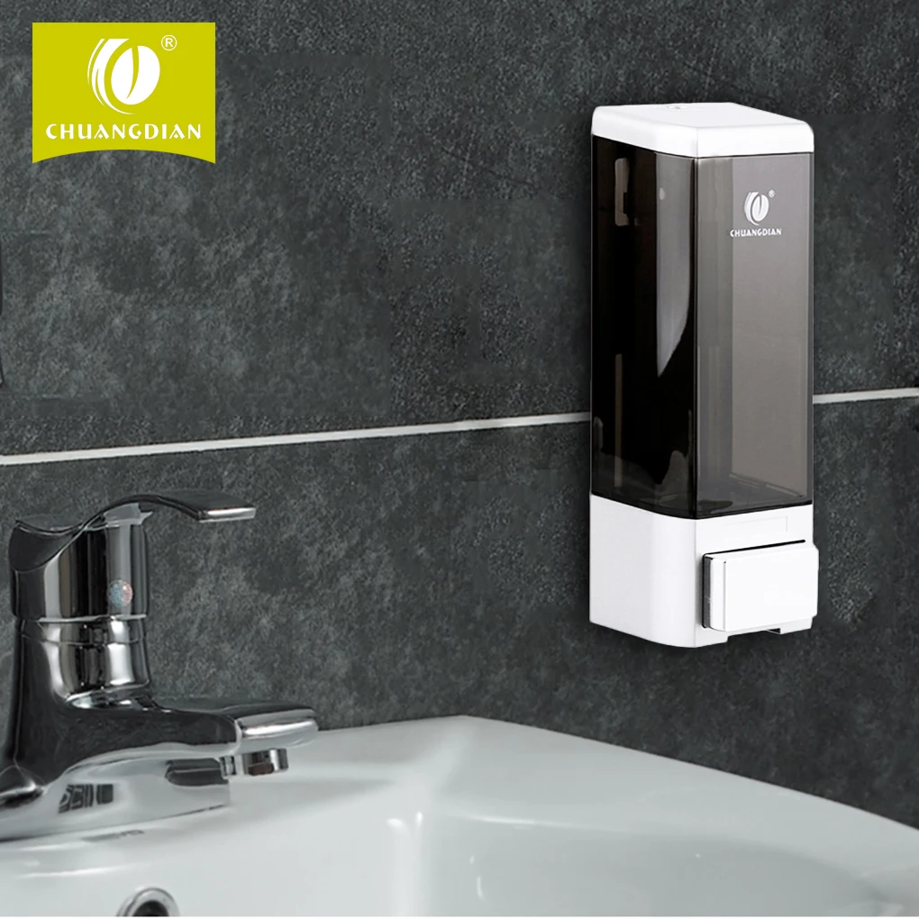 Buy 500ML Wall Mounted Kitchen Bathroom Liquid Soap Dispenser ABS Shampoo