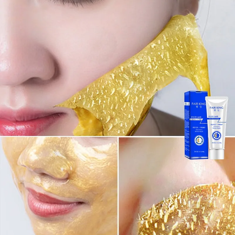 2019 глубоко очищающая грязь натуральный Золото маска blackhead удаления уход за кожей лица Peel Off маска blackhead Remover GH55
