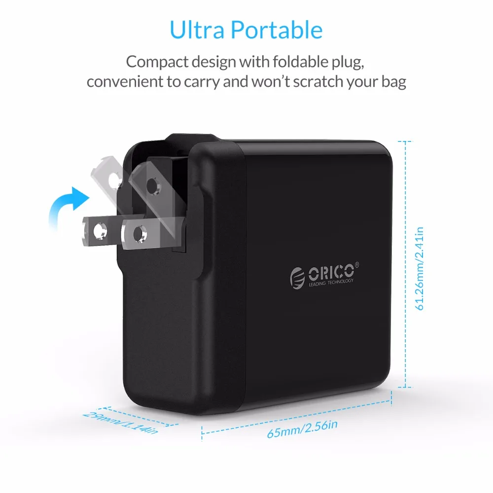 Дорожное зарядное устройство ORICO с 4 USB портами 5 В 6 8 А 34 Вт|wall charger|travel chargerusb travel