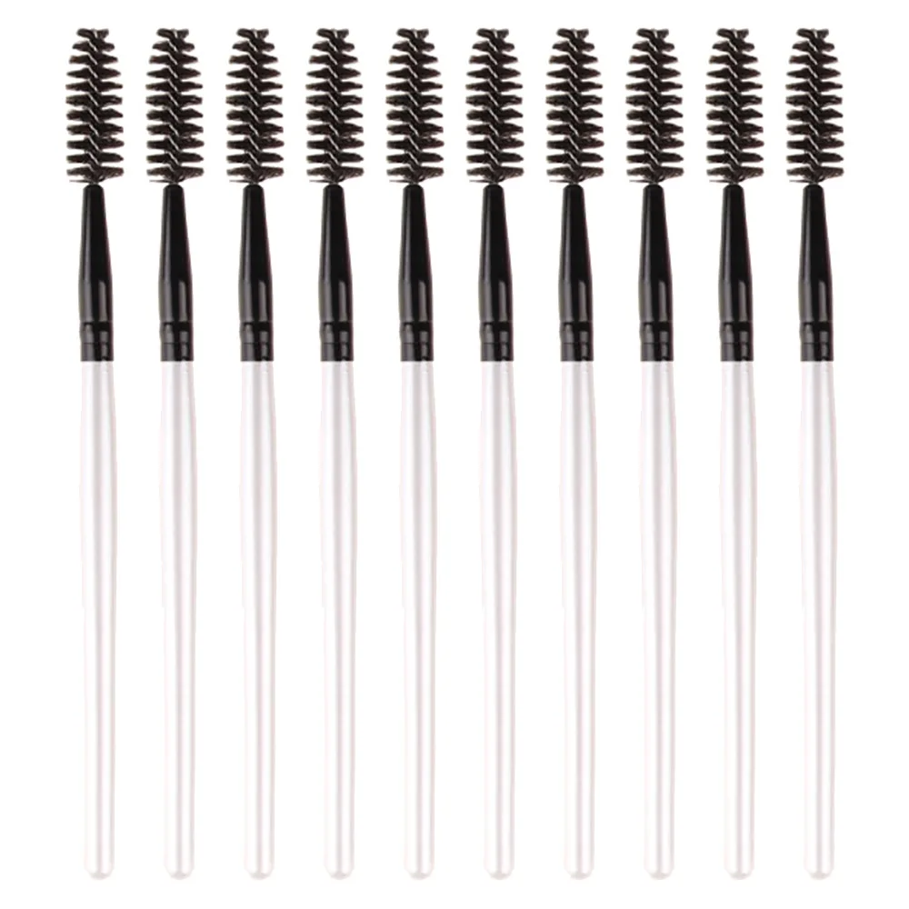 

10Pc Bendable Beauty Makeup Wood Handle Eyelash Brush Natural Curling Tool MZC-01 Eye shadow makeup brush mascara brush H30318