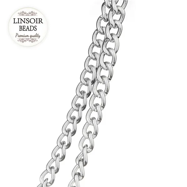 

2 Meters/Pack 8x10.5mm Silver Color DIY Jewelry Bulk Chain Aluminum Link Chain Lot Fitting Necklace Bracelet Jewelry Materials