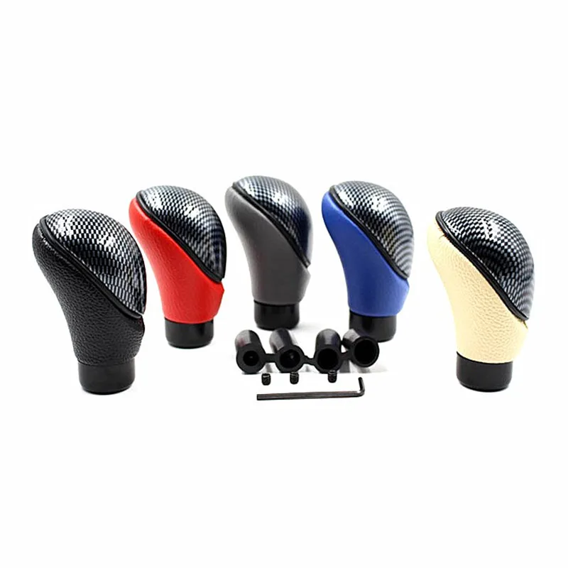 

Universal Manual Car Gear Shift Knob Lever Stick Carbon Fiber Racing Auto Shift Knob Shifter Lever