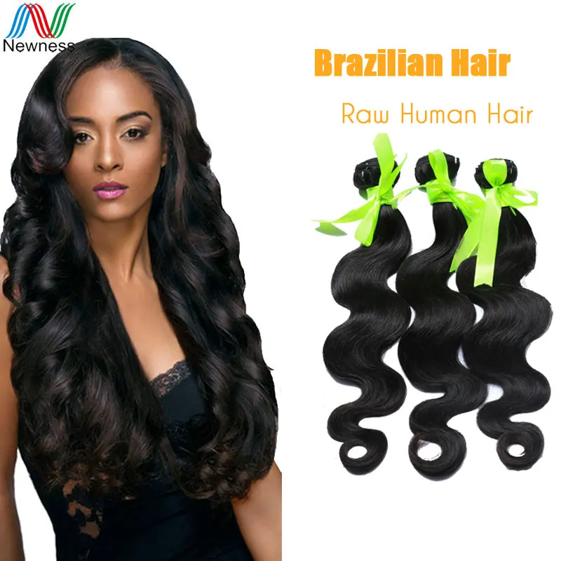Newness Factory Supplier Brazilian Virgin Hair Body wave 3 Bundles/Lot  6A Human Hair Extension Brazilian Body Wave
