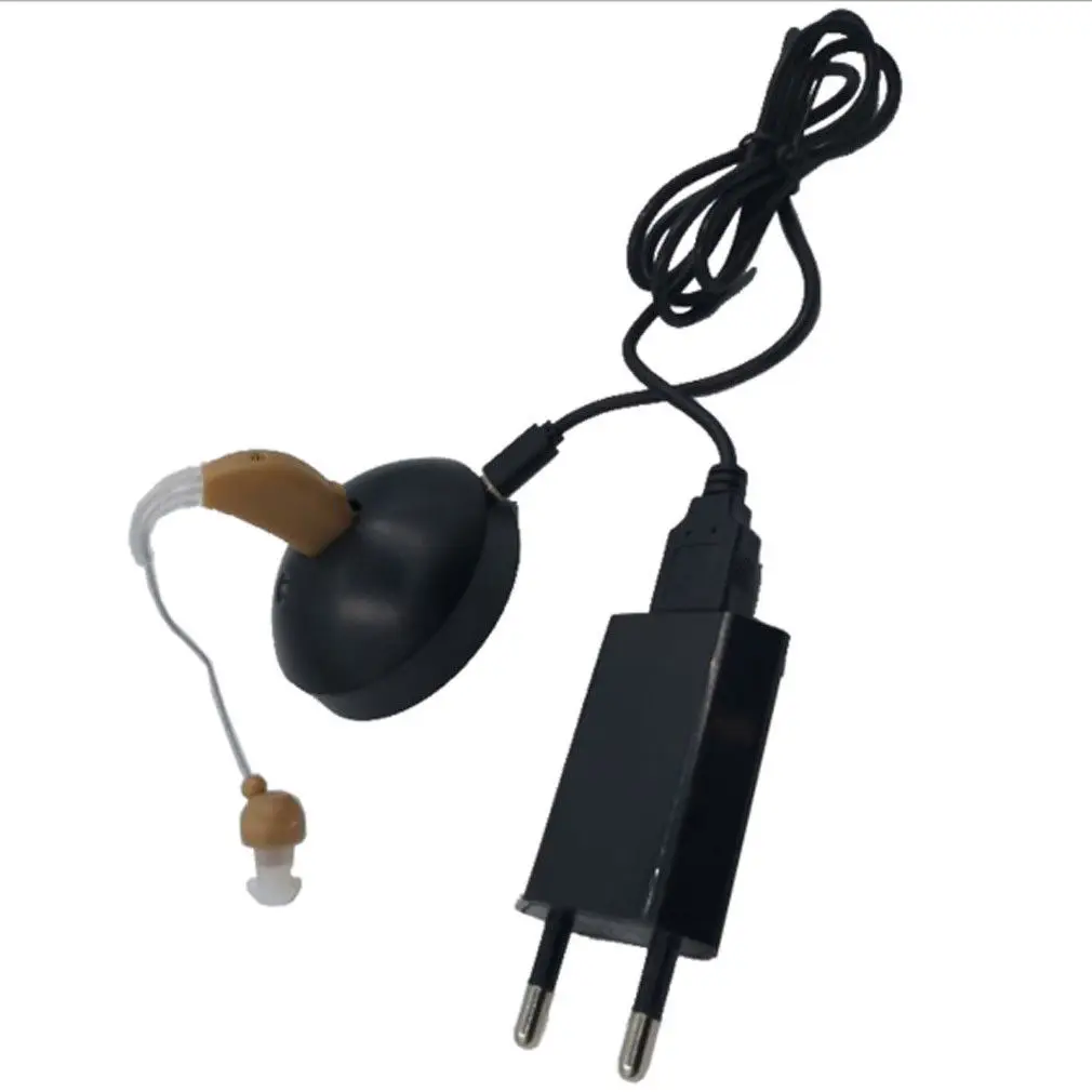 EU plug Перезаряжаемый Acousticon слуховой аппарат/слуховые аппараты Аудио Телефон усилитель звука наушники - Цвет: EU plug
