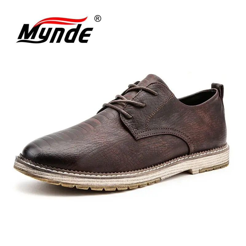 Mynde Brand New Crocodile Pattern Leather Men's Shoes Italian casual Shoes Men Business Fashion Men Flat Shoes Plus Size 38-47 Mynde Brand New Crocodile Pattern Leather Men's Shoes Italian casual Shoes Men Business Fashion Men Flat Shoes Plus Size 38-47