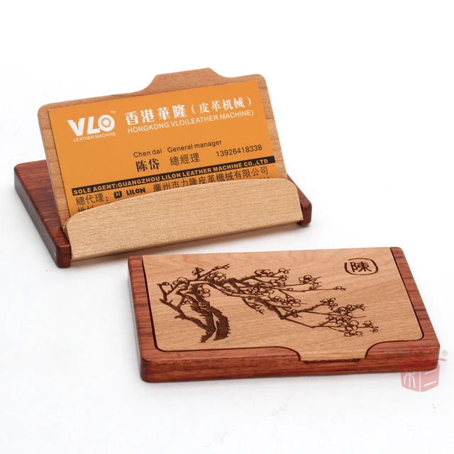 Fuji Levon Exclusive Custom Hard Wood Business Card Holder Fuji Levon Exclusive Custom Hard Wood Business Card Holder Customers To Send The Leadership Gifts