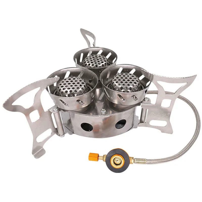 

Super Power 11000W Gas stove Outdoor Camping Stoves Cooking Windproof Butane Burners Portable Foldable Heater Furnace