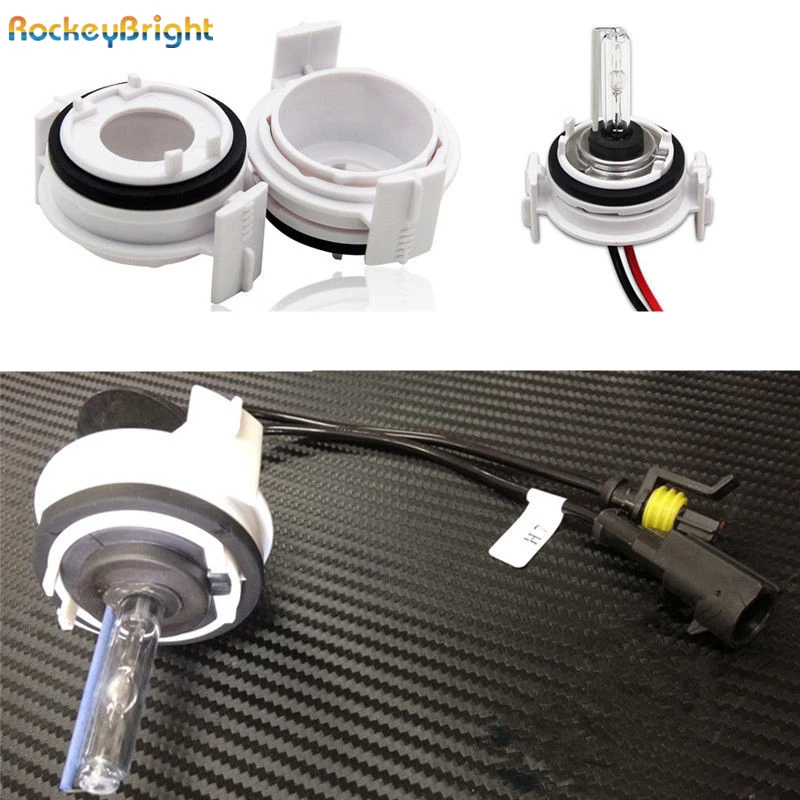 Rockeybright 2pcs H7 Xenon For HID Bulbs Adapters Holders For BMW E46