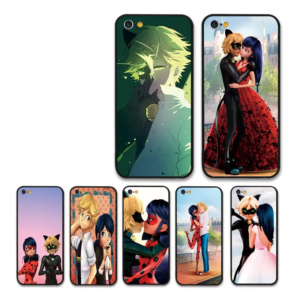 

Fashion ladybug cat cute shell For iPhone 5 6 7 8 8plus/7plus/6plus cute movie Cover Case for iPhone X XR XSMax phone cases