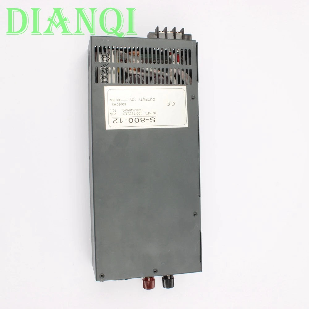

power suply 12v 800w ac to dc power supply ac dc converter high quality input 110v or 220v output 12v S-800-12