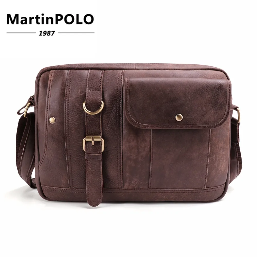 

Messenger Bag Men Genuine Leather Men's Shoulder Bags Male Casual Busniess Crossbody Bags Vintage Bag For Men Handbags 6427