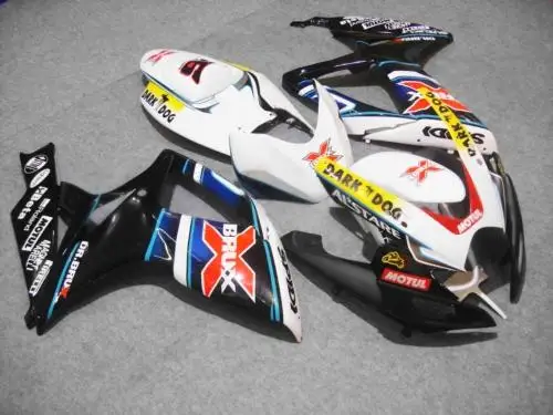 Комплект обтекателей для мотоцикла SUZUKI GSXR600 750 K6 06 07 GSXR 600 2006 2007 ABS белый черный