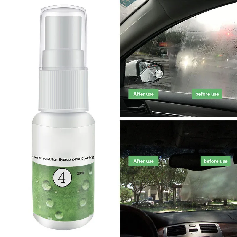 Ceramic/glass nano-hydrophobic coating anti-rain agent HGKJ-4-20ml Windshield Rainproof Agent Spray Car accessories