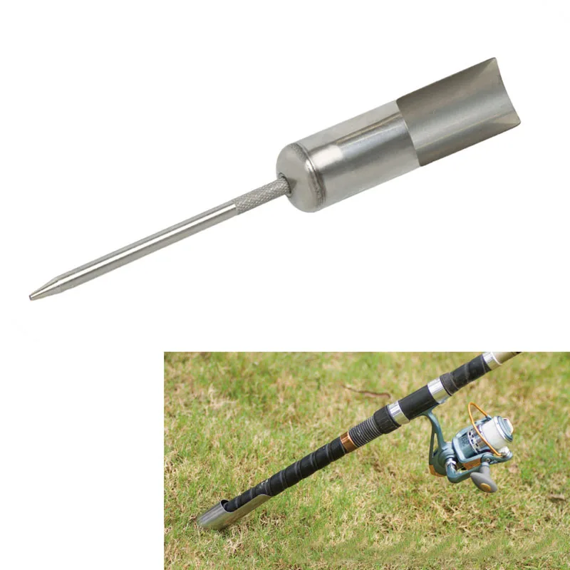

ToplyAdjustable Stainless Steel Stand Support Rod Pole Ground Holder Fishing Kit Tool Fishing Accessories