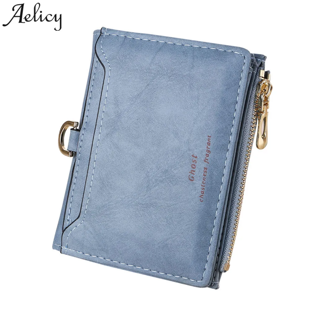 

Aelicy Wallet Simple Retro Letters Short Women Wallet Lady Coin Purse Card Holder @Dropship new 2018 hot Sale carteira feminina