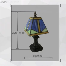 Персонализированный Европейский классический стиль Ретро лампа, ручная работа стеклянная настольная лампа для украшения кафе настольная лампа для спальни