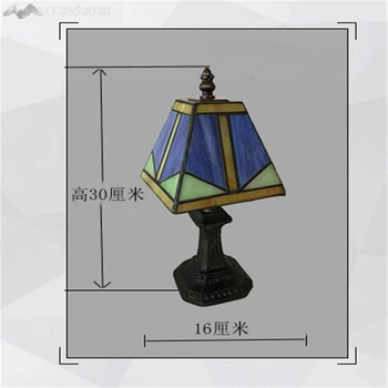 

New Personalized 2017 European classical style retro lamp ,manual work glass table lamp for decoration cafe bedroom desk lamp