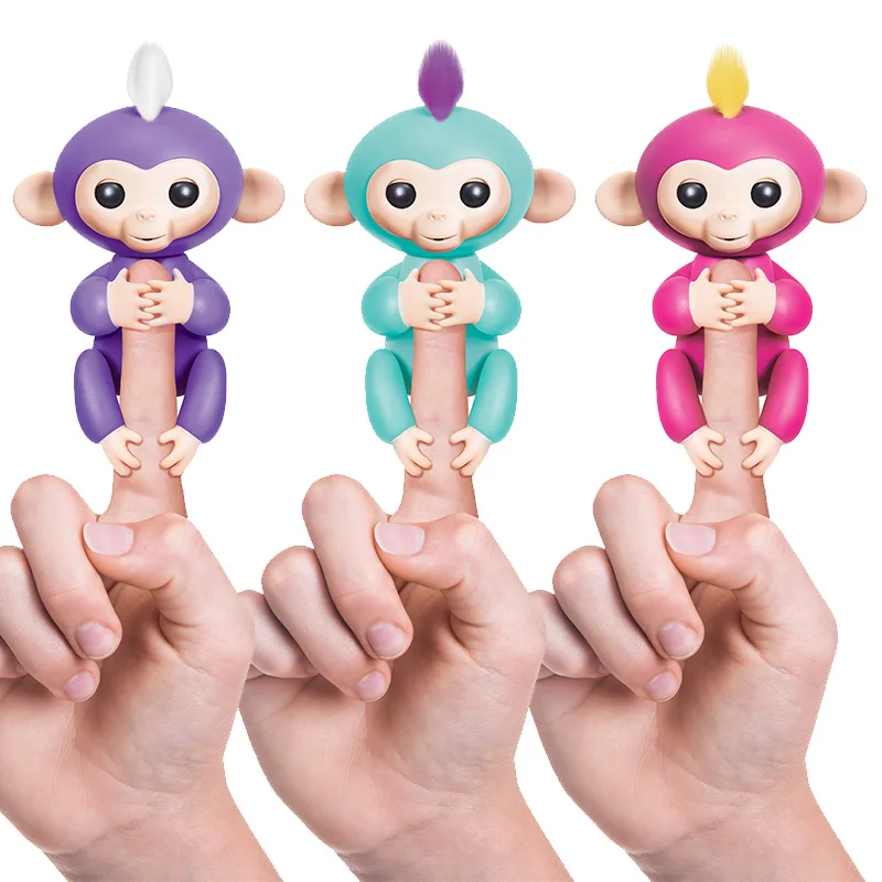 Blue Baby Monkey Intelligent Fingerlings Toy WowWee  Kids Fun Play Pet Toy 