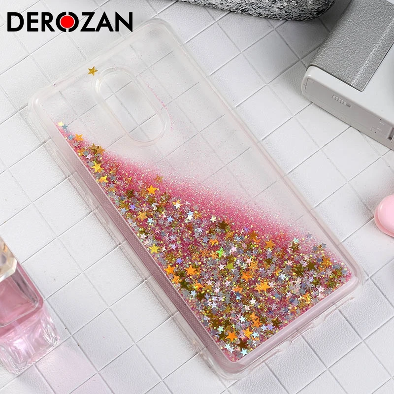 

DEROZAN Phone Case For Xiaomi Redmi 5 Case Redmi5 Silicone Glitter Liquid Anti-knock Quicksand Back Cover Protective Shell