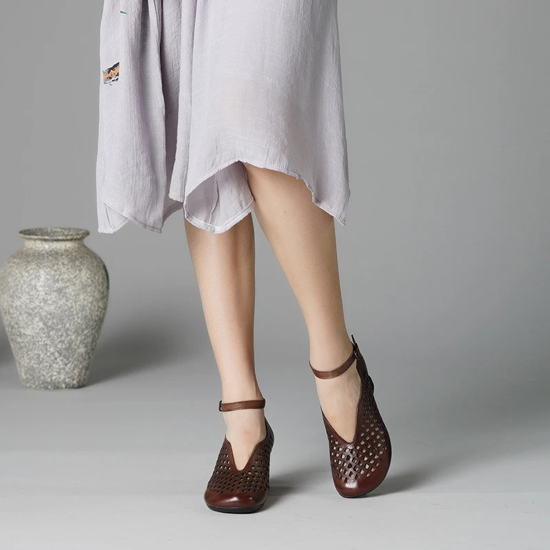 VALLU/ г., Новое поступление, женские босоножки Обувь в этническом стиле ретро женские модельные туфли из натуральной кожи обувь на высоком каблуке женские босоножки