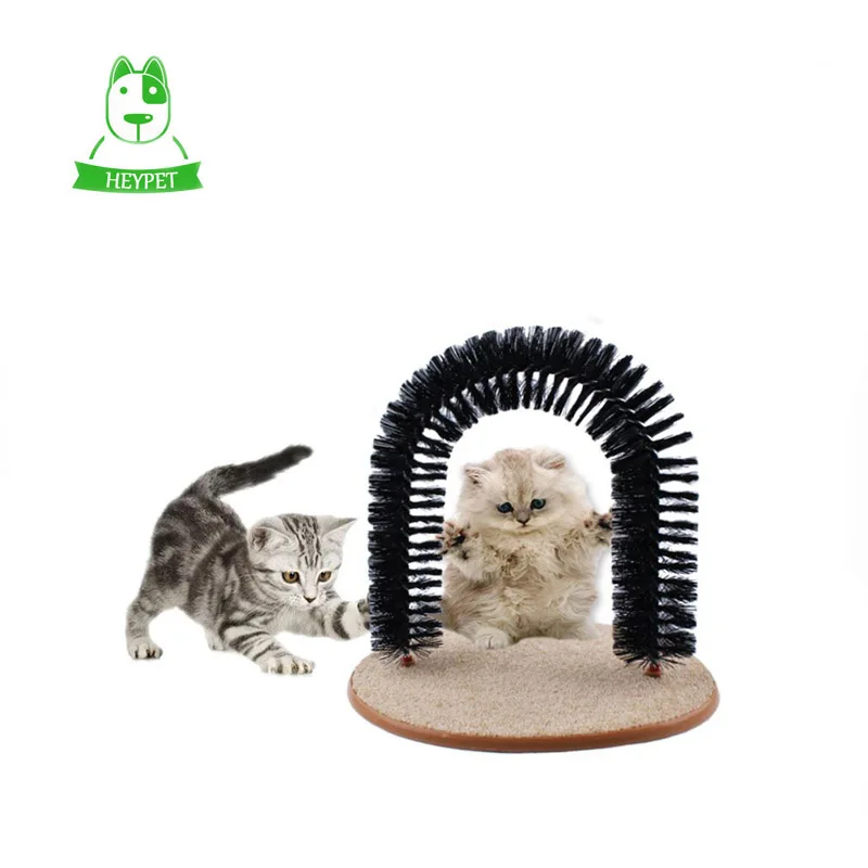 

Arch Cat Self Groomer With Round Fleece Base Catnip Toys Brush For Pet Cat kitten Scratching Devices Product