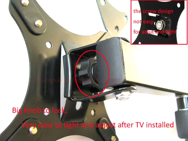 LCD-122AD 1"-37" 3" полный движения ТВ настенный кронштейн складной 2 руки 30 кг U форма пластина vesa 200x200 200x100