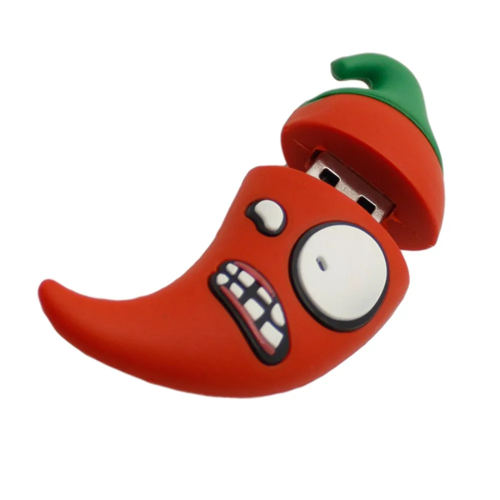Cartoon USB Flash Drives Strawberry Banana Chili Pen Drive Real Capacity 128MB 4GB 8GB 16GB 32GB 64GB Memory Stick Cute Pendrive