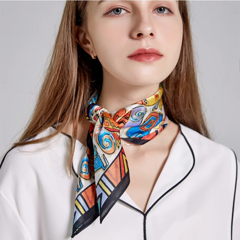 

Printed Silk Scarf Female Professional Silk