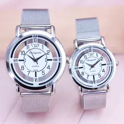 Мужские и женские пары высокого качества часы для девочек полые праздничные подарки смотреть Роскошные ультра тонкий браслет из