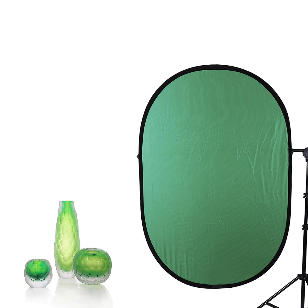 CY New 100x150cm Reflector Collapsible Nylon Blue&Green (2in1) Backdrop Background Panel for Photo & Video Studio Photography