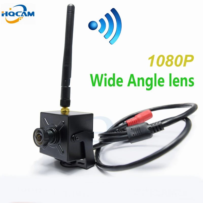 

HQCAM 1080P Wide Angle 150 degrees 2.1mm lens 2.0MegaPixels mini wifi IP camera H.264 Onvif security wifi camera CCTV CAMERA