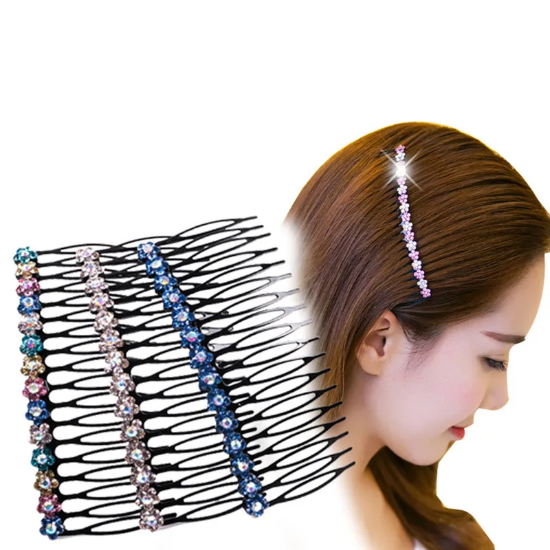 Fashion Hair Jewelry Women Accessories Rhinestone Hair Comb Clips Women