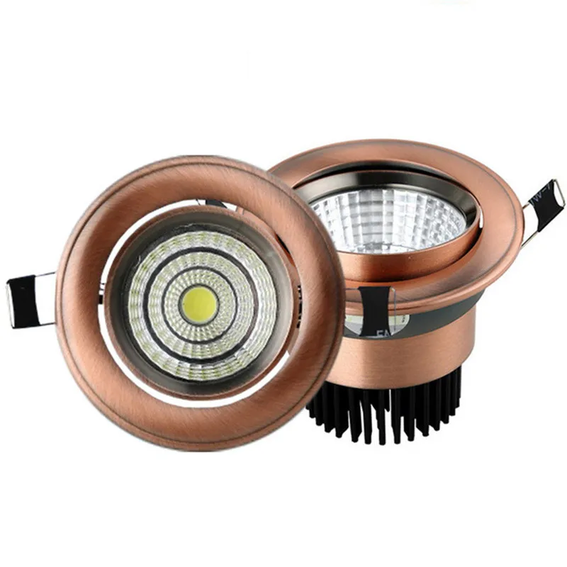 

10X European COB Downlight 3W/7W/9W/15W Dimming Downlight Light AC85-265V Lamp Recessed lighting indoor lighting