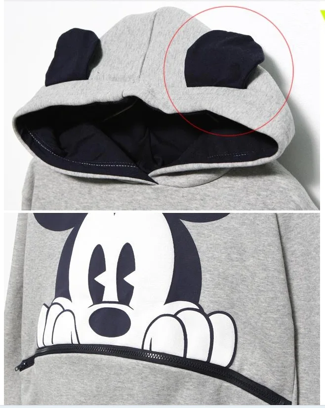 Kawaii النساء هوديس ميكي الكرتون قمصان سويت شيرت بقلنسوة الإناث فضفاض كنزة صوف زائد حجم المتناثرة هوديس أبلى z4