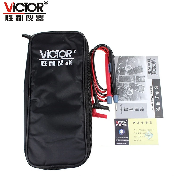 Victor VC6056E Цифровой мультиметр-зажим Цифровой клещи VC6056E AC/DC 1000A Амперметр подсветка