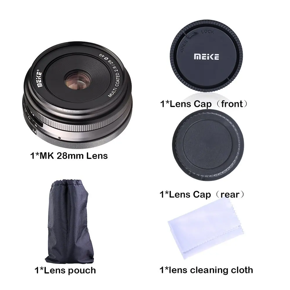 Meike 28mm f2.8 Manual Focus Fixed Lens for Sony E