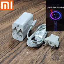 Зарядное устройство xiaomi 27 Вт mi 9 быстрое зарядное устройство адаптер QC4.0 USB настенный Быстрый зарядный кабель типа C для xiaomi mi 9 se mi 8 6 note 7