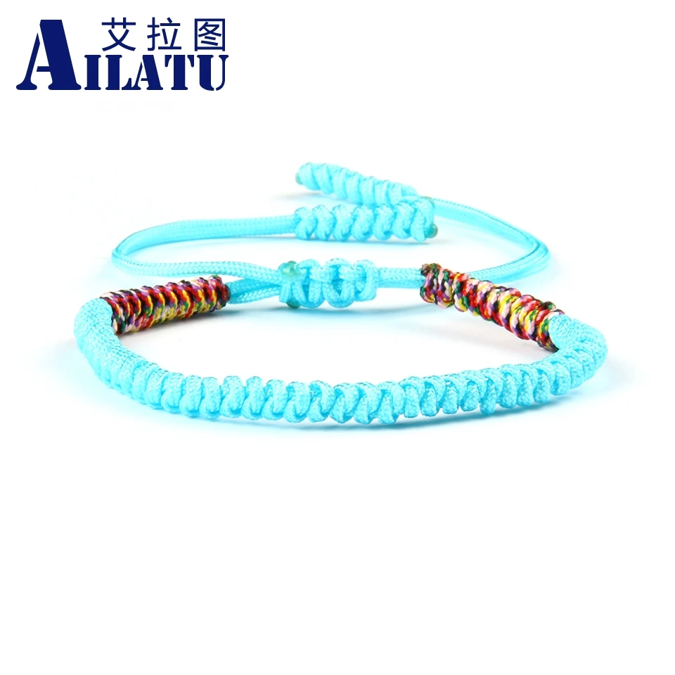 Ailatu оптовая продажа 10 шт./лот многоцветные браслеты Tibet Goodluck хороший подарок для
