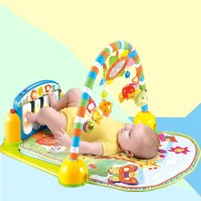 2017 Infant Cartoon Cradle Toys Baby Gilrs Boys Fitness Frame Multifunction Foot Piano Music Game Blanket