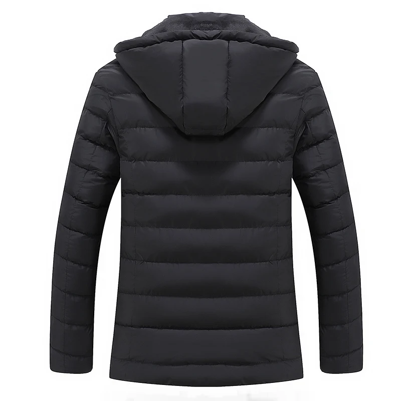 Мужская зимняя куртка BOLUBAO теплая с капюшоном и флисовой подкладкой|hooded parka|men
