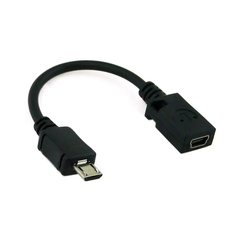 Micro USB Laki-laki ke Perempuan Mini USB Adapter Kabel untuk Tablet PC/MP3/Ponsel/GPS mp4