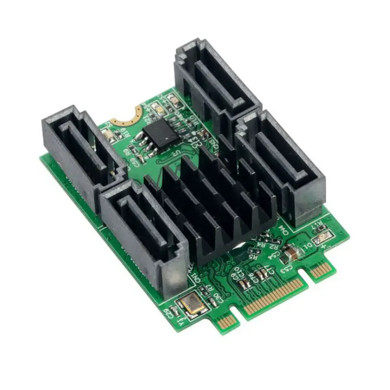 Pcie m2 pci express M.2 B + M Разъем для ключа к 4 портам SATA 6G e адаптер Marvel 88SE9235 chipest| |